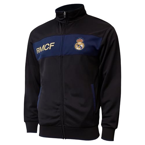 Official Soccer Fan Pack for Real Madrid - Kids Jacket, T-Shirt, Scarf & Ball - White Medium