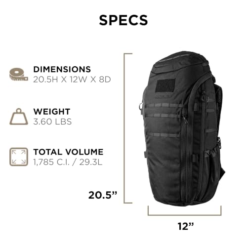 Eberlestock Switchblade Tactical Pack - Low Profile EDC Backpack in Grey/Green