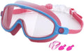 Skiennix Kids' Large Frame Waterproof Anti-Fog Swimming Goggles - 2025 Summer Wide View Design