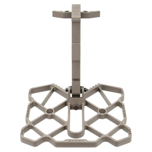 11.8 x 12-Inch Saddle Hunting Platform with Angle Adjustment & Anti-Slip, Brown