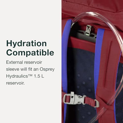 Osprey Jet 18L Kid's Hiking Backpack Green Canopy - Adjustable, Hydration-Ready
