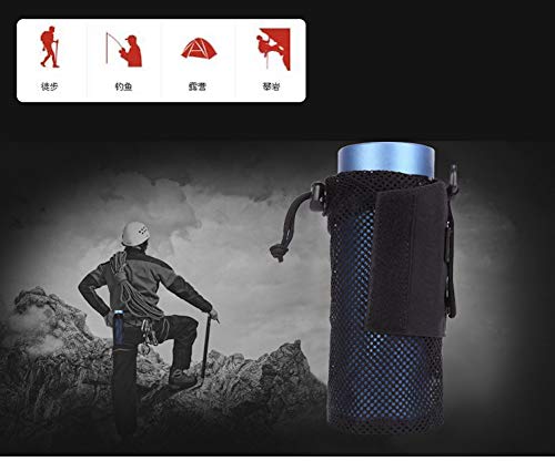 Coyote Brown Nylon Water Bottle Pouch with Molle Tactical Holder for 17oz Bottles