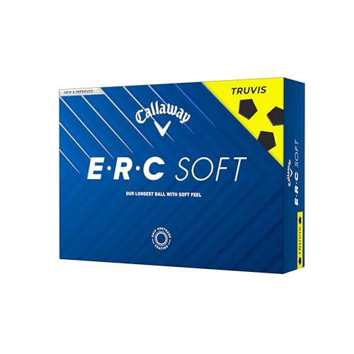 Callaway Golf ERC Soft Golf Balls Truvis Yellow 1 Dozen - 2025 Edition
