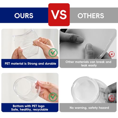 16 oz Clear Disposable Plastic Cups - 1000 Pack, Sturdy & Reusable for Parties