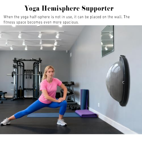 Wall Mount Exercise Ball Holder for Yoga & Balance Trainers