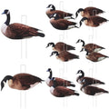 CroBlissful 12 Pack Goose Silhouette Decoys with Metal Stakes - Realistic Outdoor Hunting Set