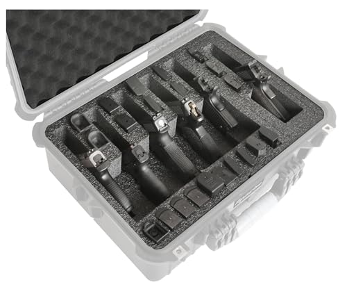 Case Club Foam Insert for Apache 4800 Case – Fits 6 Pistols & Magazines