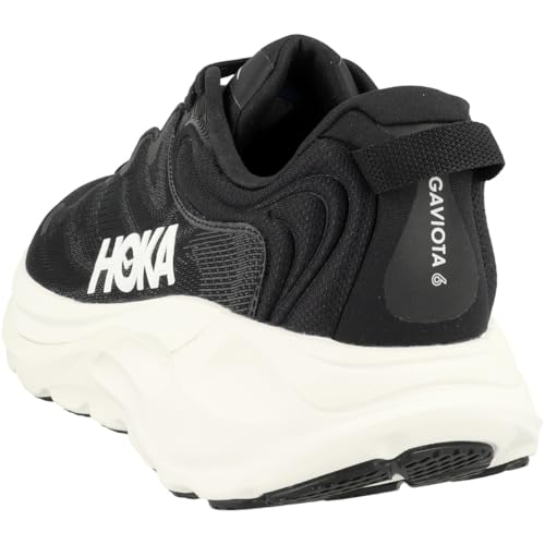 HOKA Men's Gaviota 6 Running Shoes 9.5 Black White Stability Support