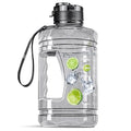 74oz Water Bottle with Motivational Time Marker, Large Hydration Jug - Clear