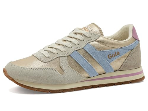Gola Daytona Blaze Women's Sneakers - Gold, Size 8.5, Air Cushion, Candy Accent