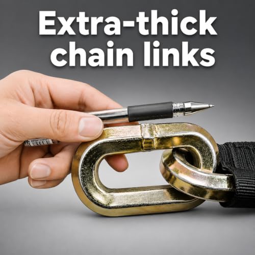 Heavy Duty 14mm Security Chain for Motorcycle & Outdoor Security