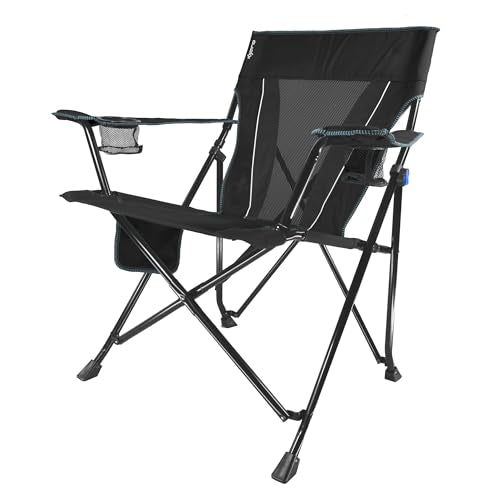 Kijaro Dual Lock XXL Camping & Sports Chair - Vik Black