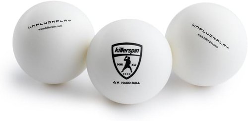Killerspin 4-Star Ping Pong Balls - ITTF Certified 40mm ABS Plastic Table Tennis Balls for Tournaments