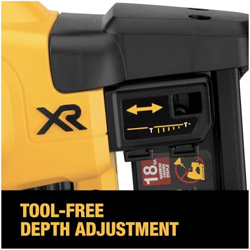 DeWalt 20V MAX Cordless Narrow Crown Stapler Kit 18GA for Woodworking