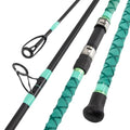 Green 15FT Saltwater Surf Fishing Rod - 4-Piece Travel Spinning Rod
