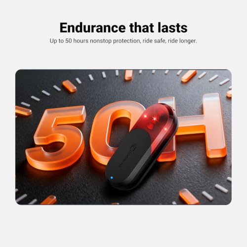Bike Radar Tail Light with Auto Brake Alert & 7 Modes - Long Battery Life