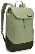 Thule Lithos 16L Green Backpack with Padded Laptop & Tablet Compartment - Quiet Green/Dark Green
