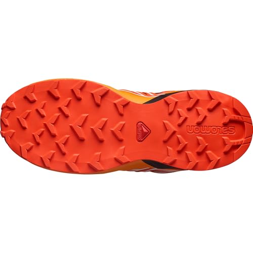 Kids Speedcross J Trail Running Shoes - Unisex, 4 Big Kid, Black Cherry Turmeric