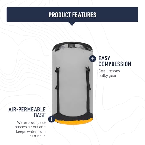 Sea to Summit eVac Compression Dry Bag - 35 Liter High Rise Grey