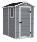 Keter Manor 4x6 Resin Outdoor Storage Shed - Weatherproof Garden & Patio Organizer