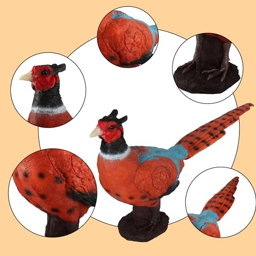 M.SJUMPPER ARCHERY Pheasant 3D Target with Dual-Side Score Rings & Ground Stakes