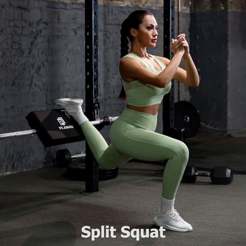 Plan4U Hip Thrust Back Pad for Squat Rack & Barbell - 20x10x3 Inch Adjustable