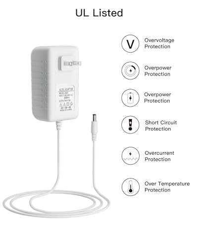 10 Feet Baby Swing Power Cord - 6V AC Adapter for Fisher Price, Graco, Ingenuity & Nova Swing - Variation of THIS listing