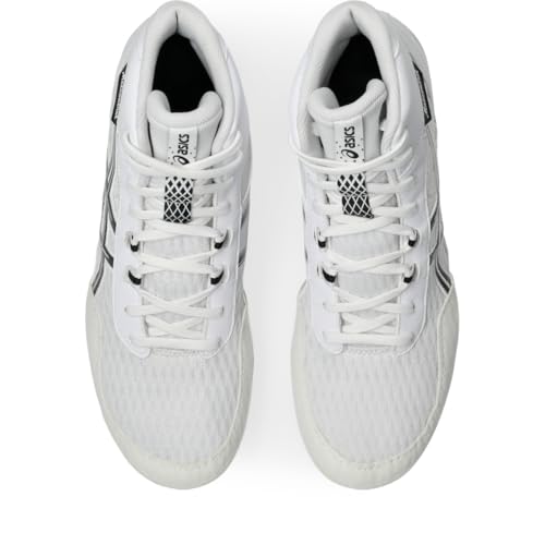 ASICS Men's MATCONTROL 4 Wrestling Shoes - White/Black, Size 10