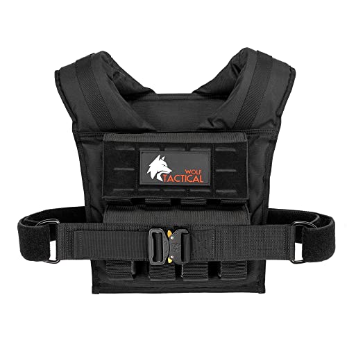 Weighted Training Vest Men 35 LB Black - Adjustable Strength Workout Gear