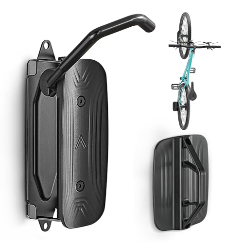 monTEK Swivel Bike Wall Mount Rack - 1 Pack Garage Bicycle Storage