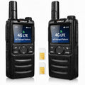 UNIKOO 2 Pack 4G LTE Walkie Talkies with Unlimited Nationwide Range | POC Radios