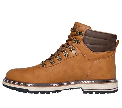 Skechers Men's Corado Jaxx Loafer 9 Wheat Waterproof Relaxed Fit Casual Shoe