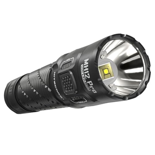 Nitecore MH12 Pro Tactical Flashlight 3300 Lumens USB-C Rechargeable Compact EDC Duty Light with Holster