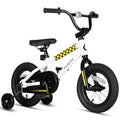 Kids BMX Style Bicycle with Training Wheels - Snow White, 12 Inch
