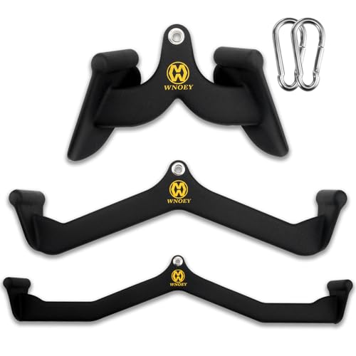 LAT Pulldown Attachment Set - Handle Grips for Back Triceps Biceps Strength Training, Style 1+3+5