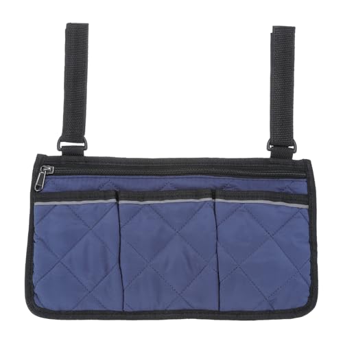 PATIKIL Teal Blue Waterproof Beach Chair Armrest Organizer with 4 Pockets