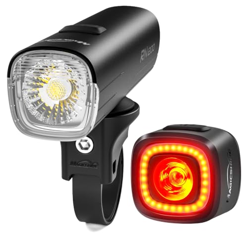 Rechargeable Bike Light Set with 1200LM Headlight & 150LM Taillight for Night Cycling