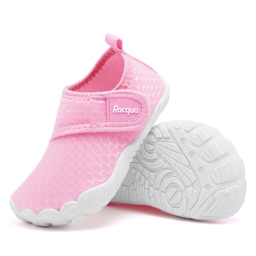 Toddler Water Shoes Boys Girls Non-Slip Quick Dry Breathable Beach Footwear Pink 10 Wzk168