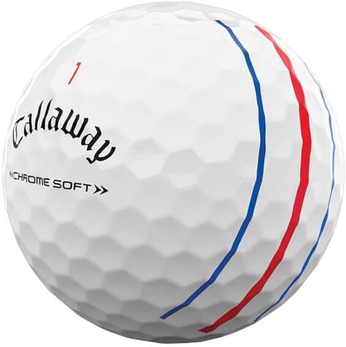 Callaway Golf Chrome Soft Golf Balls - True Track Technology | Red/Blue Color Option