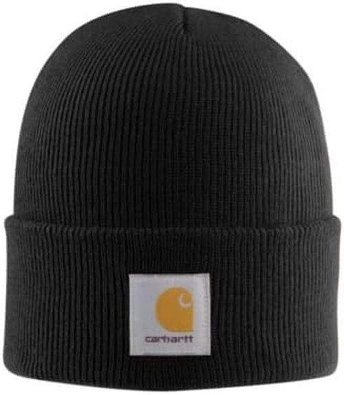 Carhartt Men's Knit Cuffed Beanie - Warm, Stylish Winter Accessory | Classic Black Color