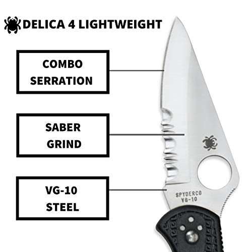 Lightweight Folding Pocket Knife with PlainEdge Blade - Durable, Versatile Carry