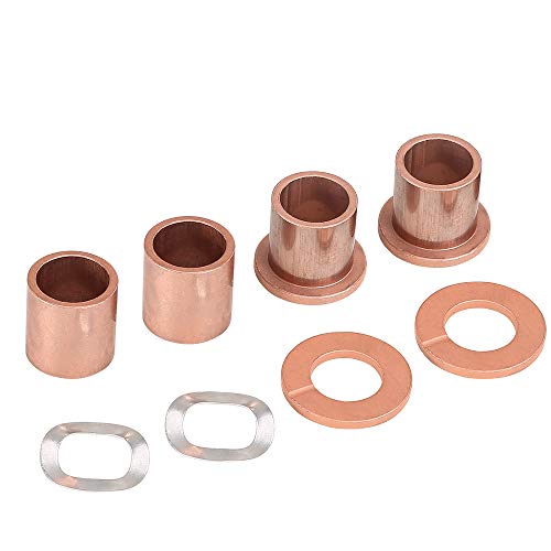 Golf Cart Spindle Bushing Kit - Upper & Lower Bronze King Pin Replacement