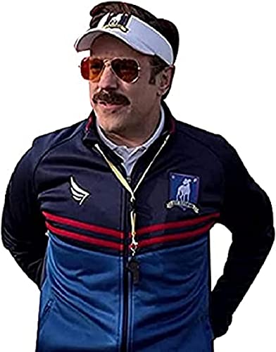 Blue X-Large Fleece Bomber Jacket for Men - Football Coach Style | JACKET SOLUTION
