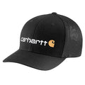 Carhartt Men's Rugged Flex Fitted Canvas Mesh Cap - Black, XL-XXL