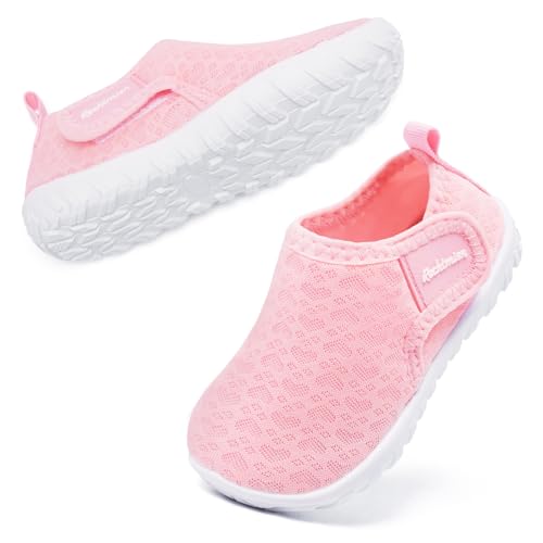 Baby Water Shoes Toddler Aqua Shoes Pink 5 - Quick Dry Beach Footwear for Boys & Girls