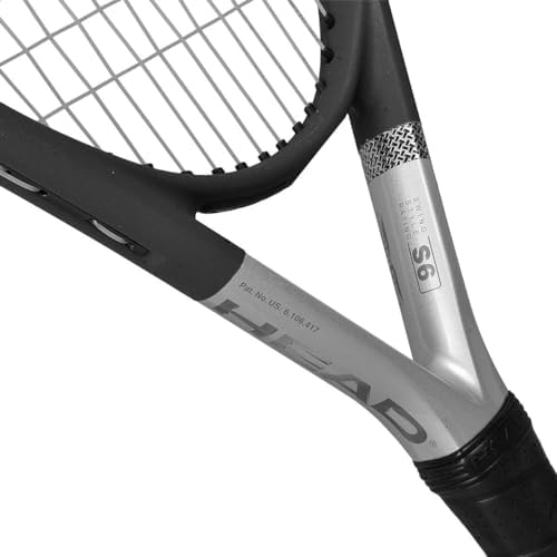 HEAD Ti.S6 Tennis Racket 4 3/8-inch Oversized Head, Lightweight, Pre-Strung