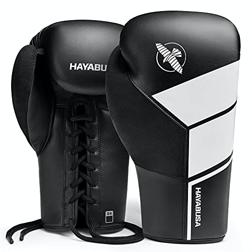 Hayabusa S4 16oz Lace Up Boxing Gloves for Men and Women - Heavy Bag & Sparring