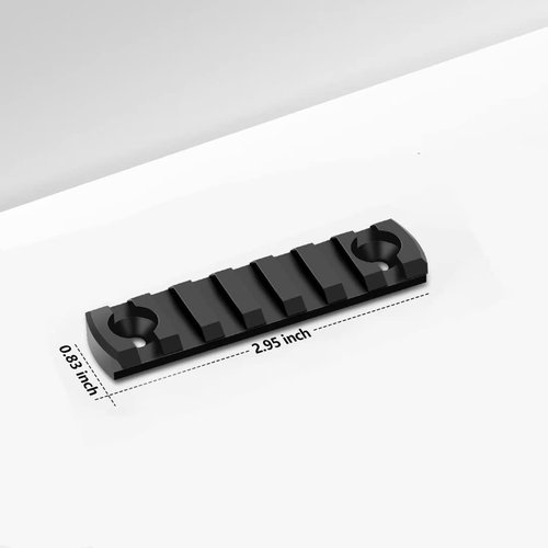 Anovo Aluminum Standard Rail Accessory Set - Single-Sided with 3-3-5-5-7-7 Slots