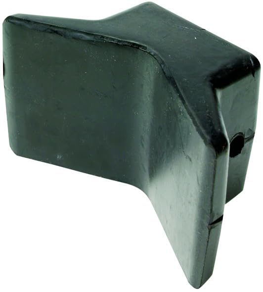 Attwood Boat Trailer Rubber Bow Stop - 3x3 Inches, Deep V Design, Durable Rubber
