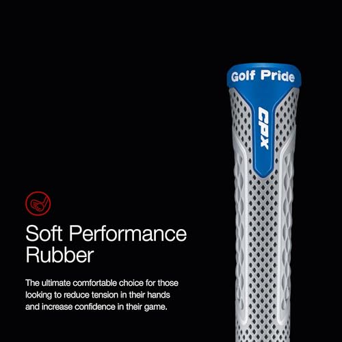 Golf Pride CPX Midsize Golf Club Grip - 8 Pack, Soft Rubber, Textured Design